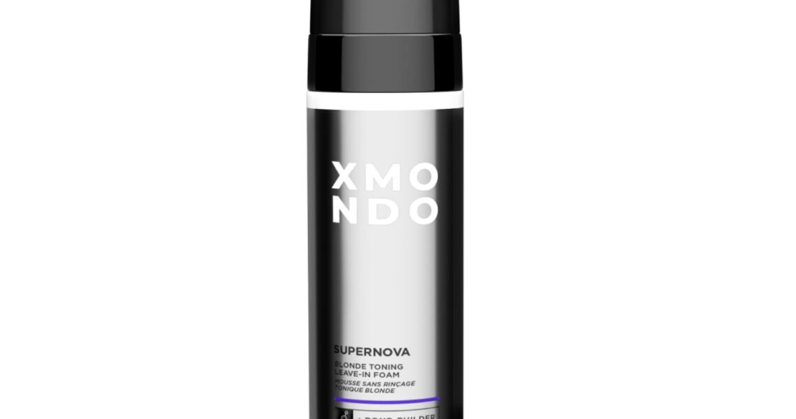 XMONDO Hair Supernova Blonde Toning Leave-In Foam | Vegan Formula with Jojoba Oil & Bond Builder, Reduces Unwanted Brassy & Yellow Tones on Blonde, Highlighted, and Gray Hair | 6.7 Fl Oz, 1-Pack, $27.99