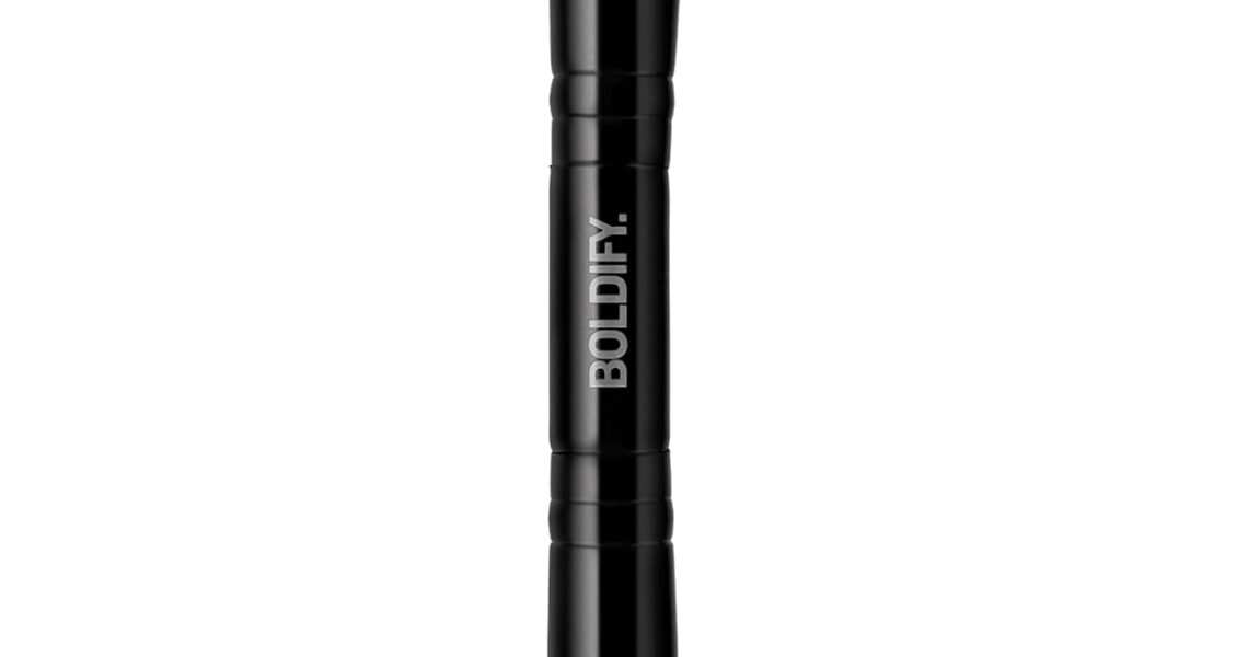 BOLDIFY Dual-Ended Hairline Powder Brush – Precision Makeup Brush Set with Sponge Tip for Seamless Blending – Ideal as a Concealer Brush, Hair Contour Brush, and Root Touch Up, $14.95