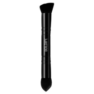BOLDIFY Dual-Ended Hairline Powder Brush - Precision Makeup Brush Set with Sponge Tip for Seamless Blending - Ideal as a Concealer Brush, Hair Contour Brush, and Root Touch Up, $14.95