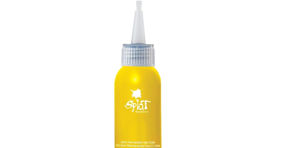 SPLAT  Lemon Drop, Semi-Permanent Hair Color (Yellow) Complete Kit with Bleach & Gloves, $12.99