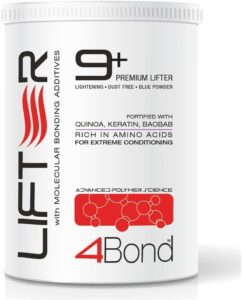 4BOND Premium Hair Bleach Powder Lightener | Blue Based Lightener | Up To 9 Levels Of Lift | Infused with Amino Acids, and Quinoa, Keratin and Baobab Proteins For Repairative Conditioning 16 Fl Oz, $24.95