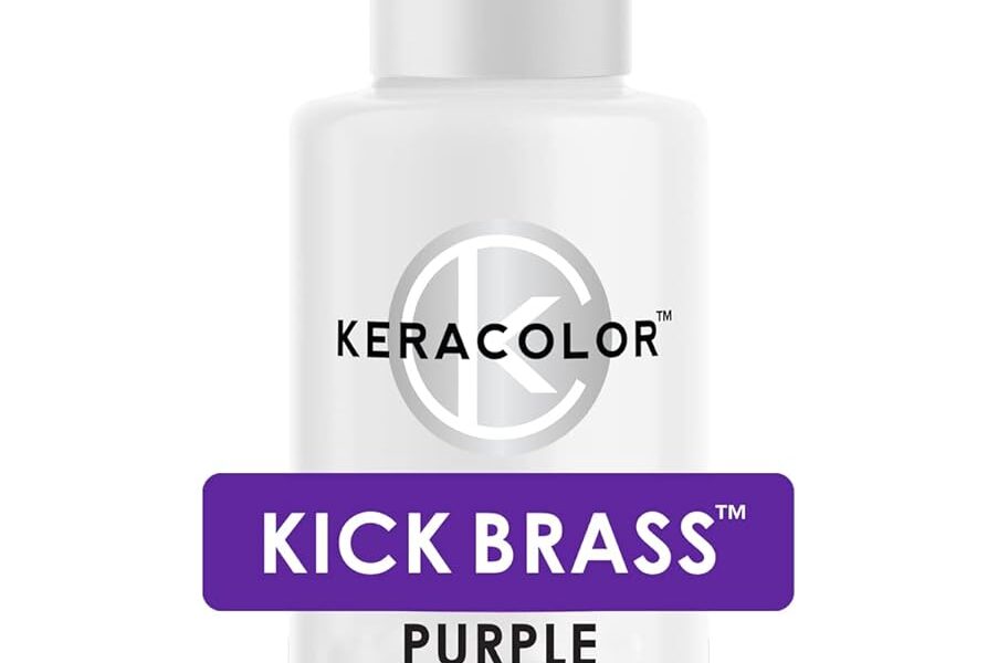 Keracolor Purple or Gold Toning Drops to Create Your Own Purple Shampoo – Mix with Any Shampoo, Conditioner or Cream Styler, $22.00