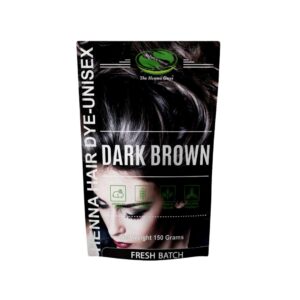 1 Pack Of Dark Brown Henna Hair & Beard Color/Dye 150 Grams - Natural Hair Color, Plant-based Hair Dye - The Henna Guys, $15.97