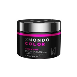 XMONDO Hair Color Super Pink Hair Healing Semi Permanent Color | Vegan Formula with Hyaluronic Acid to Retain Moisture, Vegetable Proteins to Revitalize, and Bond Boosting Technology, 8 Fl Oz 1-Pack, $24.99