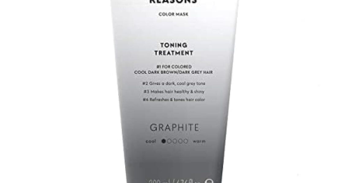 FOUR REASONS Color Mask – Graphite – (27 Colors) Toning Treatment, Color Depositing Conditioner, Tone & Enhance Color-Treated Hair – Semi Permanent Hair Dye, Vegan and Cruelty-Free, 6.76 fl oz, $28.99
