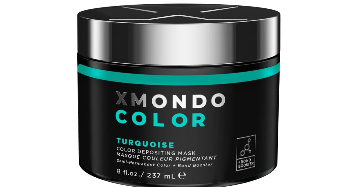 XMONDO Color Turquoise Depositing Mask & Semi-Permanent Turquoise Dye | Infused with Bond Booster Technology & Hyaluronic Acid for Nourishment, Revitalization & Repair, Vegan Formula, 8 Fl Oz 1-Pack, $24.99