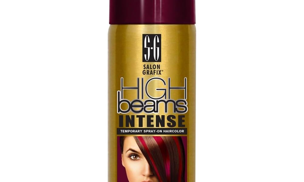 Salon Grafix High Beams Intense Temporary Spray – Burgundy for Unisex – 2.7 oz Hair Color, $9.95