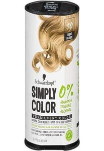 Schwarzkopf Simply Color Hair Color 9.0 Light Blonde, 1 Application - Permanent Hair Dye for Healthy Looking Hair without Ammonia or Silicone, Dermatologist Tested, No PPD & PTD, $9.95