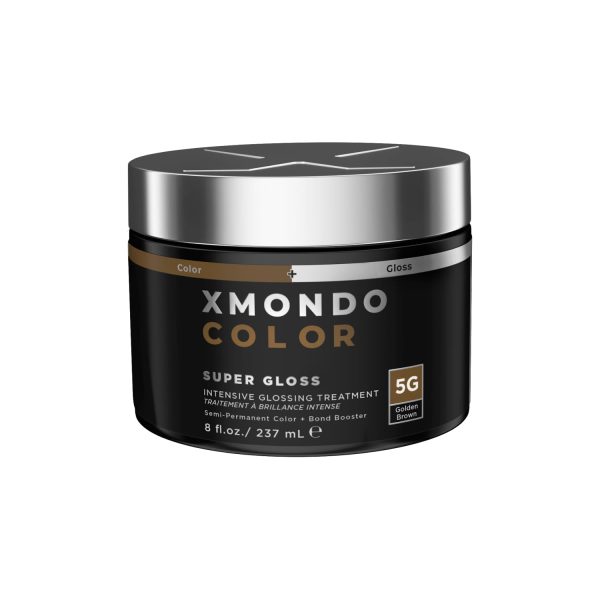 XMONDO Color Golden Brown Color Depositing Mask & Semi-Permanent Hair Dye Super Gloss | Infused with Bond Boosters for Nourishment, Revitalize & Repair, Vegan Formula, 8 Fl Oz 1-Pack, $29.00