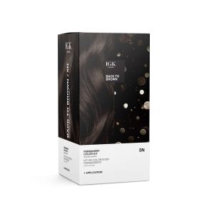 IGK Permanent Hair Color Kit | 5N Back To Brown - Natural Brown | 100% Gray Color Coverage + Strengthen + Shine | Ammonia Free, $28.00
