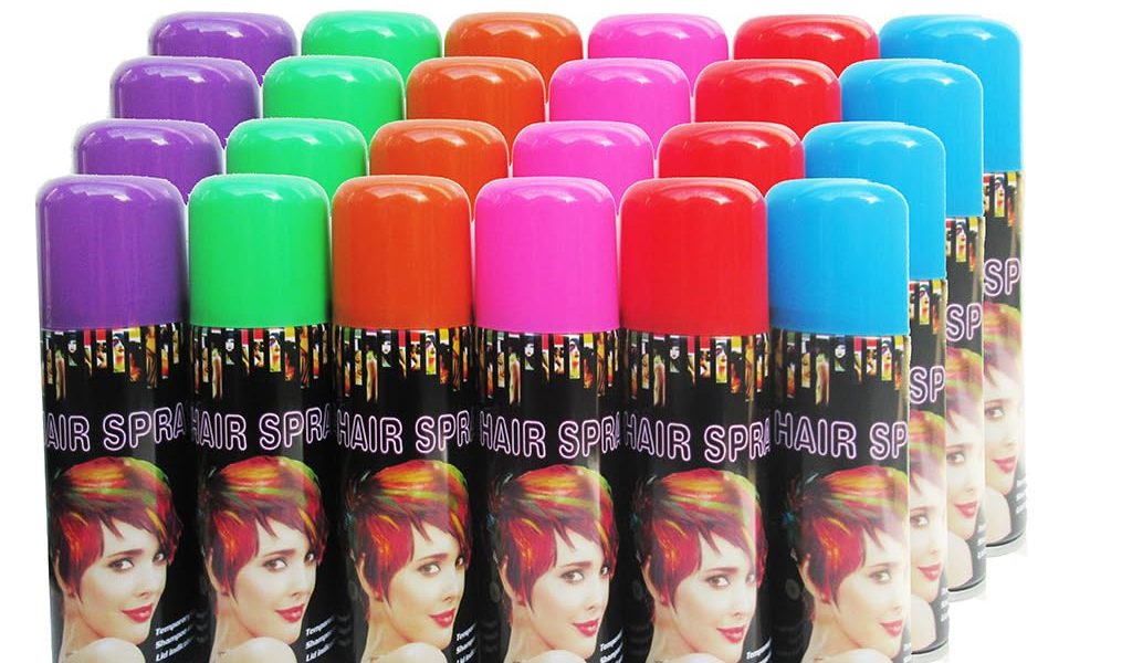 Temporary Hair Color Spray 6 Assorted Color Removable For Birthday Party, New Year Party, Celebration Faster Make-up (24 Cans), $59.99