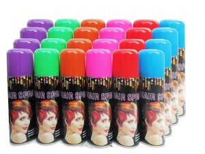 Temporary Hair Color Spray 6 Assorted Color Removable For Birthday Party, New Year Party, Celebration Faster Make-up (24 Cans), $59.99