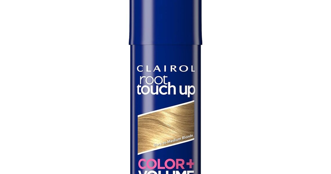 Clairol Root Touch-Up Color + Volume 2-in-1 Temporary Spray, Dark to Medium Blonde Hair Color, Pack of 1, $11.15