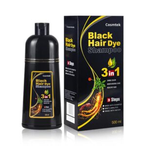 MEIDU Black Hair Dye Shampoo for Gray Hair, Semi-Permanent Hair Color Shampoo for Women and Men, Herbal and No Ammonia, 3 in 1-100% Grey Coverage(16.9 Fl oz), $22.99
