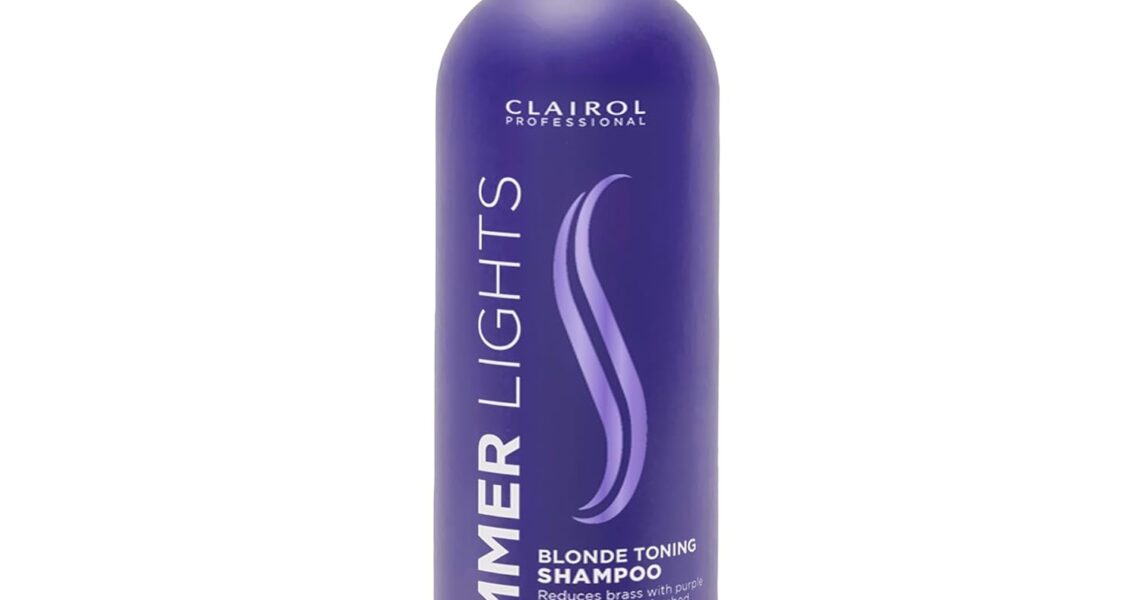 Clairol Professional Shimmer Lights Purple Shampoo, 8 fl. Oz | Neutralizes Brass & Yellow Tones | For Blonde, Silver, Gray & Highlighted Hair **Packaging May Vary, $7.99