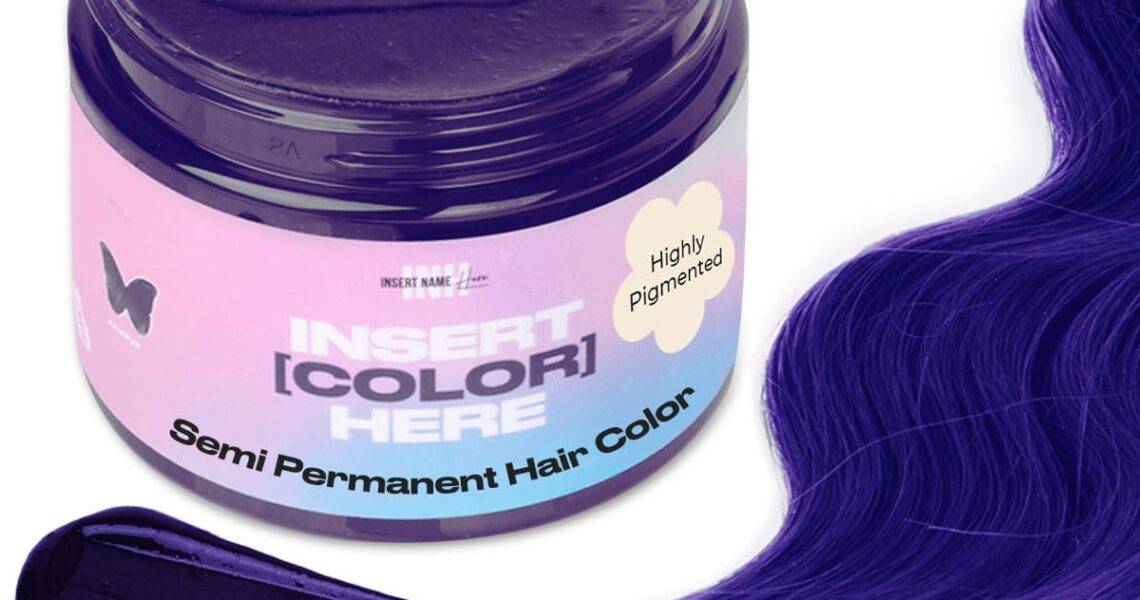 INH Semi Permanent Hair Color | Color Depositing Conditioner | Amethyst Dark Purple Hair Dye | No Bleach No Peroxide Temporary Tint for Women, Men | Vegan, Ammonia Free, Sulfate Free, Ready to Use 6oz, $18.00