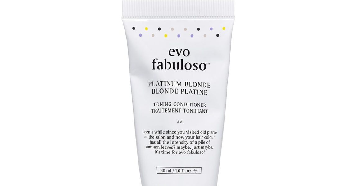 EVO Fabuloso Platinum Blonde Color Toning Conditioner – Color-Treated Hair Conditioner – Helps Maintain Color Depth, Tone & Shine – Travel Size, 30ml / 1.01fl.oz, $10.00