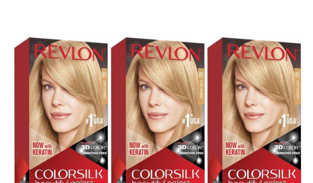 Revlon Colorsilk Beautiful Color, Permanent Hair Dye with Keratin, 100% Gray Coverage, Ammonia Free, 27 Light Blonde (Pack of 3), $19.98