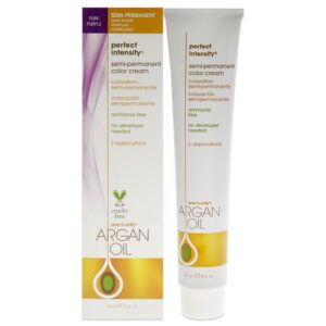 One N' Only Perfect Intensity Semi Permanent Hair Color - Vibrant Hair Dye Made with Argan Oil - Delivers Vibrant, Accurate Color - No Developer Needed - Pure Purple (3 oz), $10.48