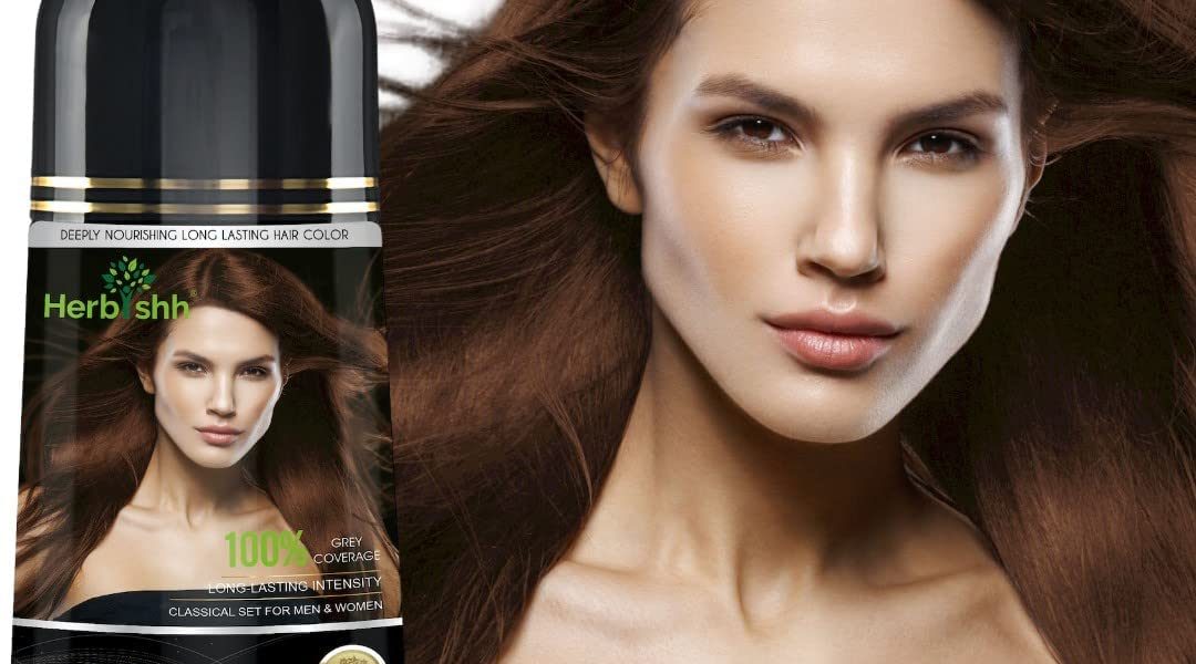 Herbishh 3-In-1 Magic Hair Dye Shampoo for Gray Hair – Light Brown, 500 Ml, Ammonia-Free, Long Lasting, Colors Hair in Minutes,Unisex, $32.99