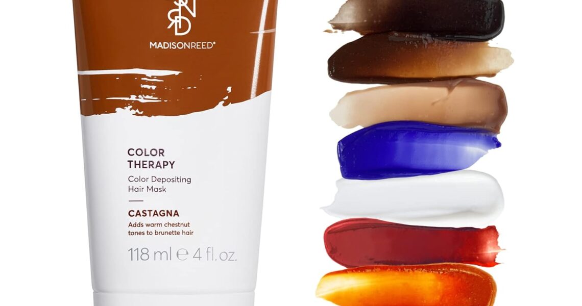 Madison Reed Color Therapy, Castagna, Color Depositing Hair Mask & Deep Conditioning Treatment, Intensely Hydrating, Refreshes Color & Tone, Keratin & Argan Oil, 4 Fl Oz (118 mL), $24.00