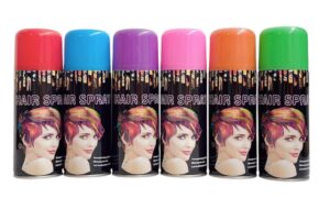 Temporary Hair Color Spray Birthday Party,New Year Party,Celebration 3OZ- Case (6 Cans) - 6 Colors, $21.99