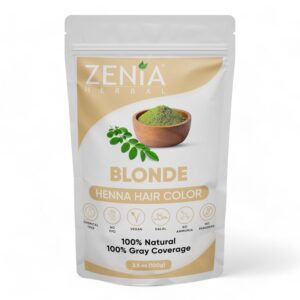 Zenia Natural Henna Hair & Beard Color/Dye | Chemical Free, Ammonia Free, Cruelty-Free, Vegan | Gray Hair Coverage | (3.5oz) 100g (Blonde), $5.99