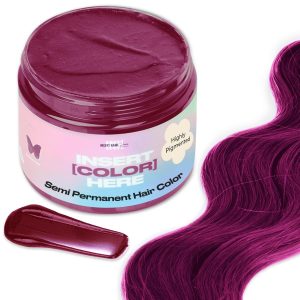 INH Semi Permanent Hair Color | Color Depositing Conditioner | Pink Hair Dye | No Bleach No Peroxide Temporary Fuchsia Crystal Tint for Women, Men | Vegan, Ammonia Free, Sulfate Free, Ready to Use 6oz, $18.00