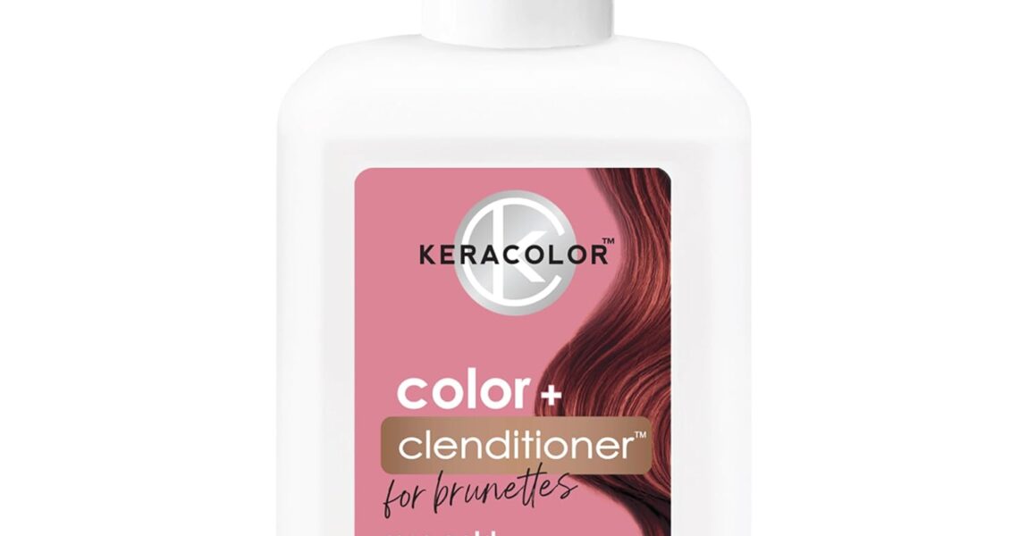 Keracolor Color + Clenditioner 3-in-1 Color-Depositing Conditioner for Brunettes, Gently Cleanses & Conditions, Semi-Permanent Hair Color, 12 Fl Oz, $22.00