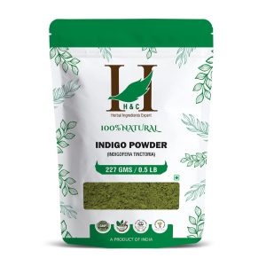 100% Natural Indigo Powder for Hair (227g / (1/2 lb) / 8 ounces) Indigofera tinctoria to color your hair brown to black, $8.00