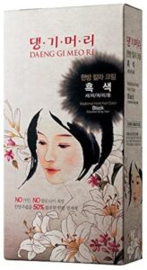 Daeng Gi Meo Ri  Korean Herbal Hair Dye Color Cream [Black] - PPD-Free Gray Coverage, Hair Protection, High-Keratin Formula, 5 Oz, $16.00