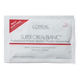 L'Oral Technique Super Oreal Blanc Hair Lightener - Off-the-Scalp Bleaching Powder, No Drip, Creamy Formula, $7.20