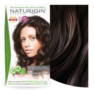 Naturigin Permanent Hair Dye, 3.0 Dark Brown, Ammonia and Paraben Free, up to 100% Gray Hair Coverage, Long Lasting, Vegan, Cruelty Free, $15.90
