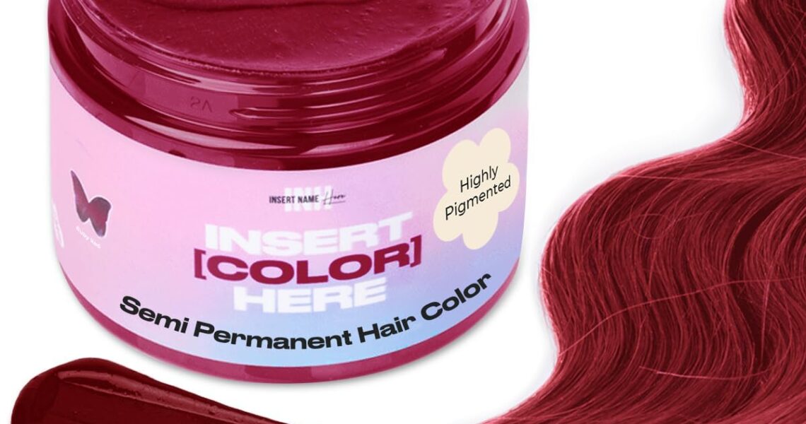 INH Semi Permanent Hair Color | Color Depositing Conditioner | Ruby Red Hair Dye | No Bleach & No Peroxide Temporary Tint for Women & Men | Vegan, Ammonia Free, & Sulfate Free | Ready to Use, 6oz, $18.00