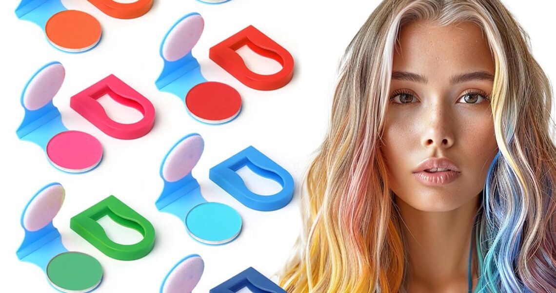 8 Colors Temporary Hair Chalk Hair Dye For Girls Kids Adults, Washable Hair Color Makeup For Sport Events Halloween Christmas Birthday Cosplay Festivals Hair DIY Party, $7.99