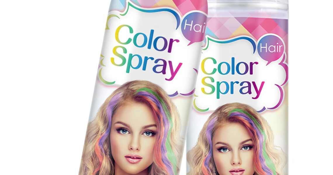 ONE-TIME USE Hair Color Spray for Women and Kids, Temporary Blue Hair Spray for Crazy Hair Day, Christmas Halloween Cosplay Party, Washable Hair Dye 120ML (Blue), $9.99