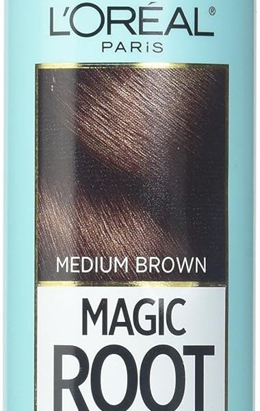 L’Oreal Paris Hair Color Root Cover Up Temporary Gray Concealer Spray, Light to Medium Brown, 2 Ounce, $10.97