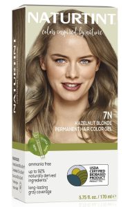 Naturtint 7N Hazelnut Blonde Permanent Hair Color (Pack of 1), Ammonia Free, Vegan, Cruelty Free, up to 100% Gray Coverage, Long Lasting Results (Packaging may vary), $14.99