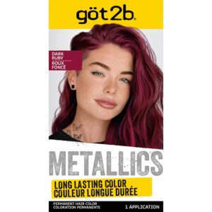 Schwarzkopf Got2b Metallics Permanent Hair Color, M68 Dark Ruby, $11.97