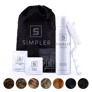 Simpler Hair Color for Men Kit for Full Gray Coverage - Dark Brown Hair Color - Safe, Simple, and Reusable Beard Color for Men, $49.95
