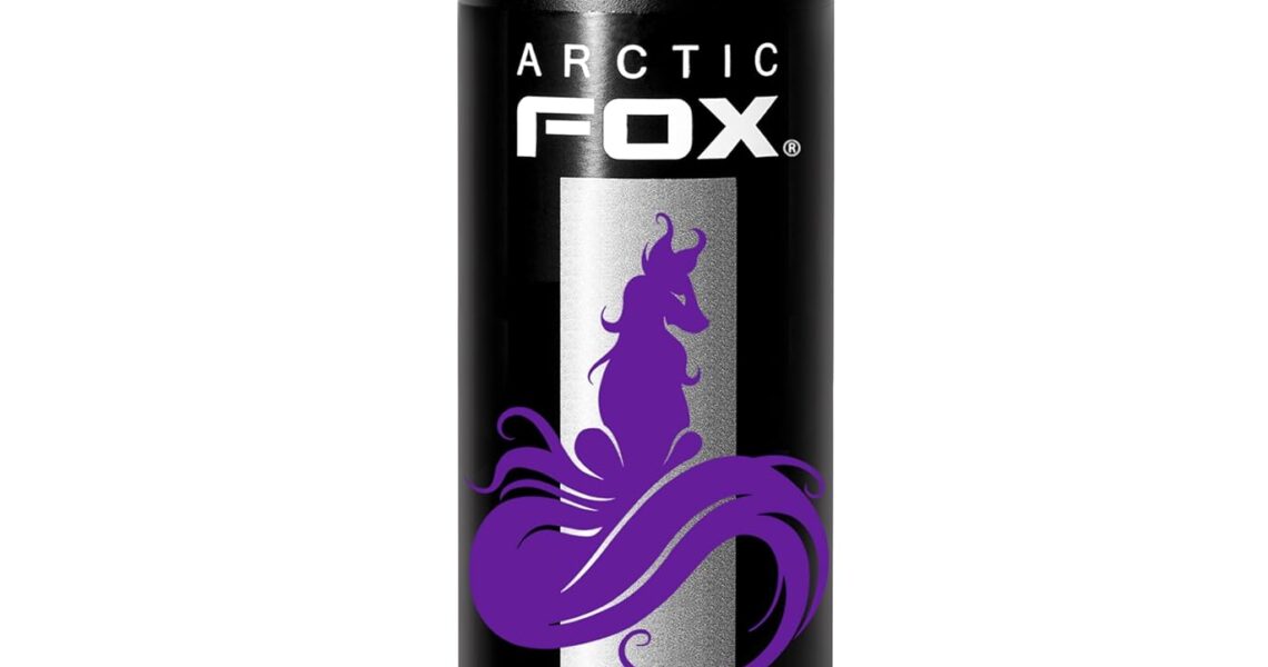ARCTIC FOX Vegan and Cruelty-Free Semi-Permanent Hair Color Dye (8 Fl Oz, PURPLE AF), $19.99