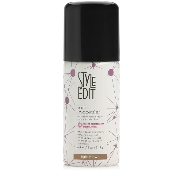 Style Edit Root Touch Up Spray for Light Brown Hair | Cover Up Hair Color for Gray Hair Coverage | Temporary Light Brown Hair Dye | 0.75 oz. Travel Size Spray, $14.99
