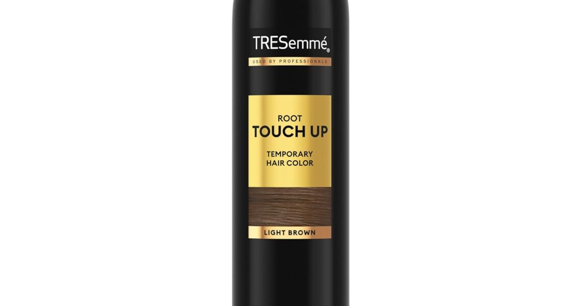 TRESemm Root Touch-Up, Temporary Hair Color, Light Brown Hair Ammonia-free, Peroxide-free Root Cover Up Spray 2.5 oz, $8.99