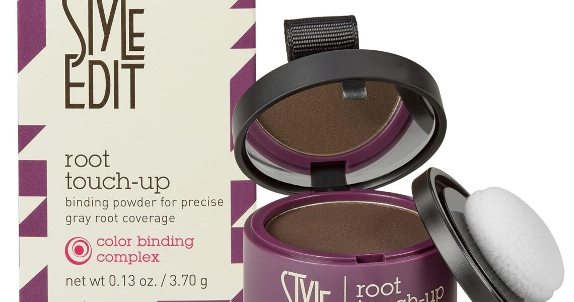 Style Edit Root Touch Up Powder | Mineral Infused Dark Brown Hair Color Concealer for Grays and Roots Coverage | 0.13 oz. Tub, $39.00