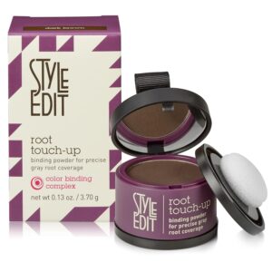 Style Edit Root Touch Up Powder | Mineral Infused Dark Brown Hair Color Concealer for Grays and Roots Coverage | 0.13 oz. Tub, $39.00