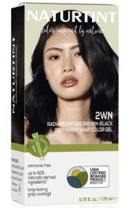 Naturtint 2WN Radiant Nature Brown Black Permanent Hair Color (Pack of 1), Ammonia Free, Vegan, Cruelty Free, up to 100% Gray Coverage, Long Lasting Results (Packaging may vary), $14.99