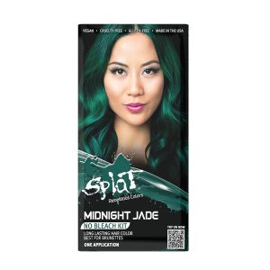 Splat Hair Splat Rebellious Colors 30 Wash Hair Color Kit, Midnight Jade, 6 Oz, $10.26