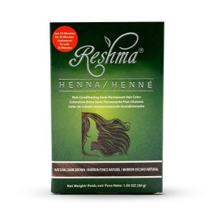 Reshma Beauty 30 Minute Henna Hair Color Infused with Natural Herbs For Soft Shiny Hair Henna Hair Color/Dye 100% Gray Coverage Semi-Permanent Ayurveda Hair Product 1.05 oz, Pack of 1 (Dark Brown), $9.99