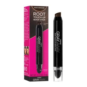 EVERPRO Gray Away Root Touchup Quick Stick, Black/Dark Brown, 0.1 Oz, $9.99