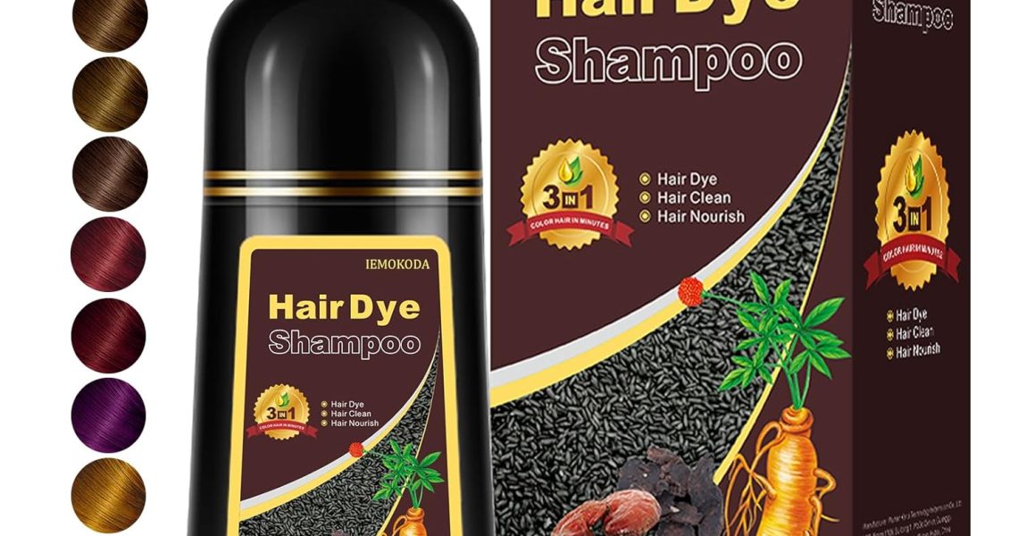 Instant Chestnut Brown Hair Dye Shampoo for Gray Hair 3 in 1, Natural Hair Color Shampoo for Women Men, Brown Hair Dye, Long- Lasting Hair Dye 16.9 Fl Oz (Chestnut brown), $23.99